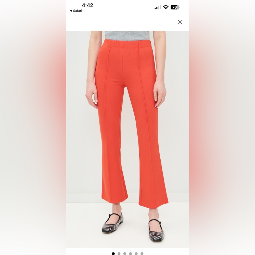 Clare V poppy Flare Pants Le Flare High-Rise Waist XS NWT $225